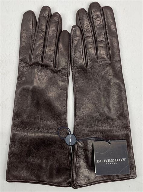 burberry gloves womens|burberry women's leather gloves.